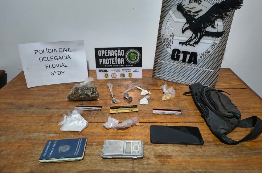  Homem é preso com drogas em barco que seguia para o Bailique, no Amapá