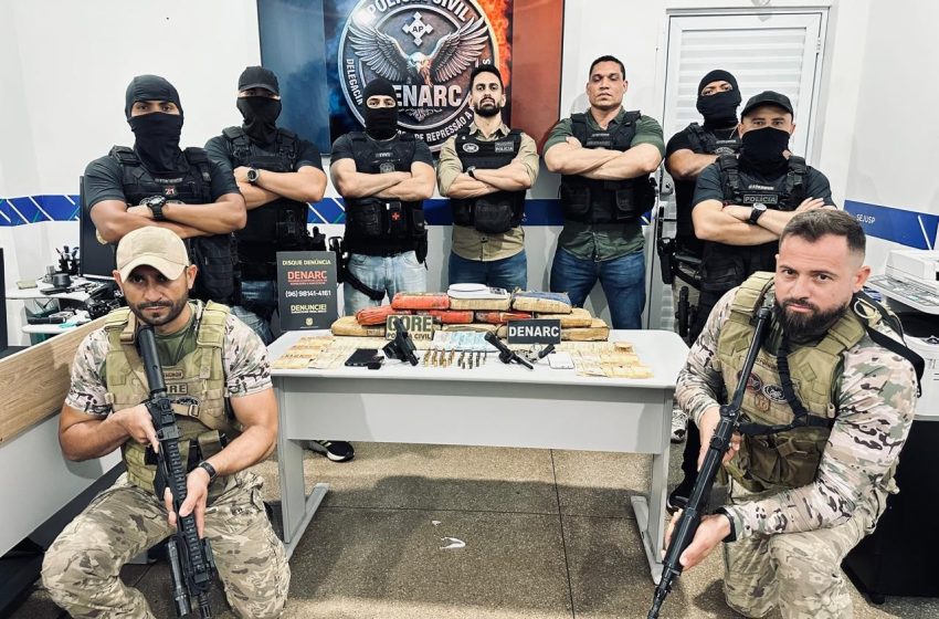  Polícia prende dois suspeitos de tráfico e apreende armas, drogas e dinheiro em Macapá