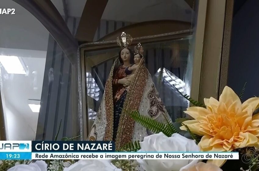  Círio de Nazaré 2025: imagem de Nossa Senhora visita sede da Rede Amazônica em Macapá