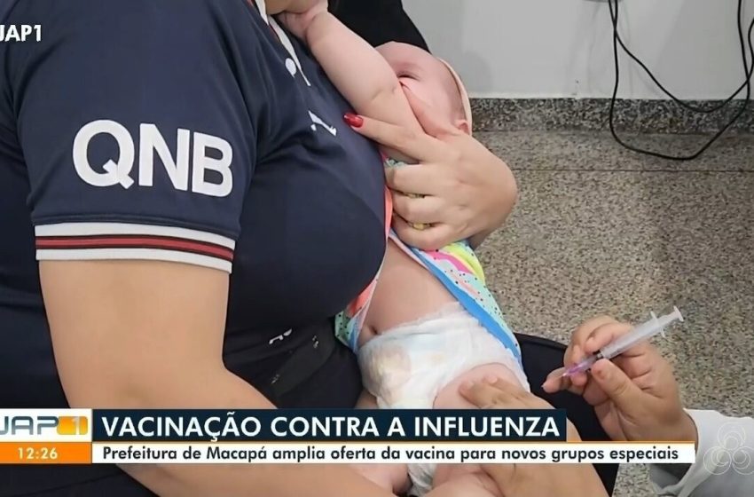  Macapá inclui novos grupos na campanha de vacinação contra Influenza; veja relação