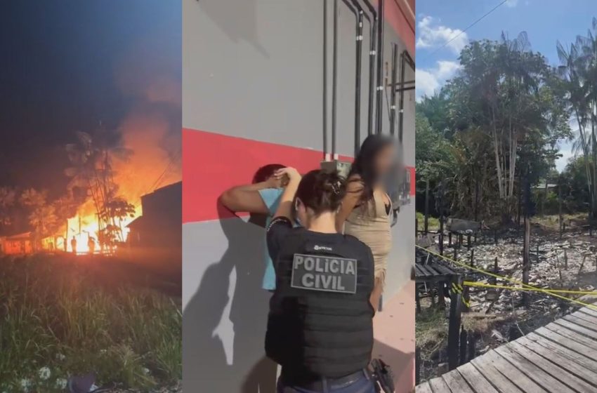  Mulheres são presas por agressão e incêndio ligado a facção em Ferreira Gomes, no AP; VÍDEO