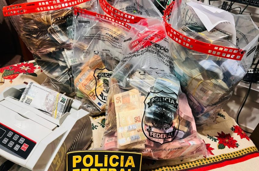  PF afasta dois servidores da Polícia Civil do Amapá e apreende mais de R$ 1 milhão e € 25 mil em operação