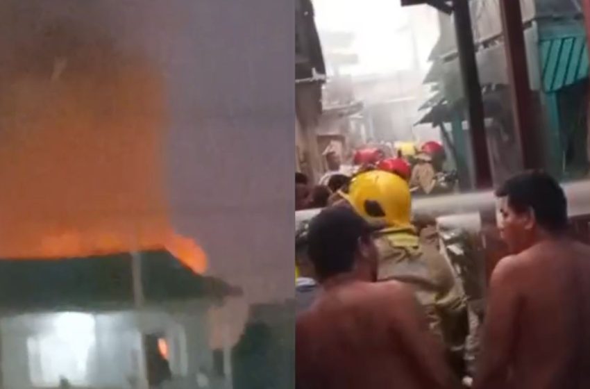  Incêndio destrói duas casas em área de pontes no bairro Ambrósio, em Santana