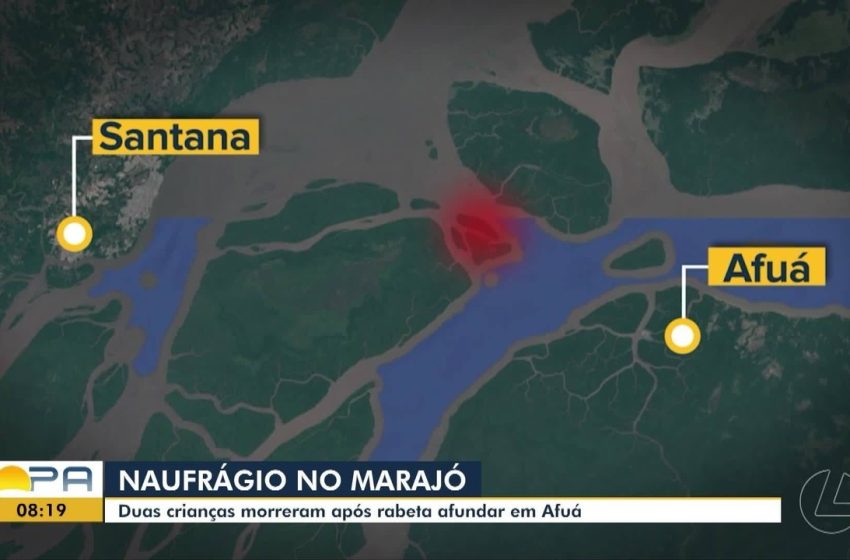  Irmãos de 2 e 9 anos morrem após naufrágio em Afuá