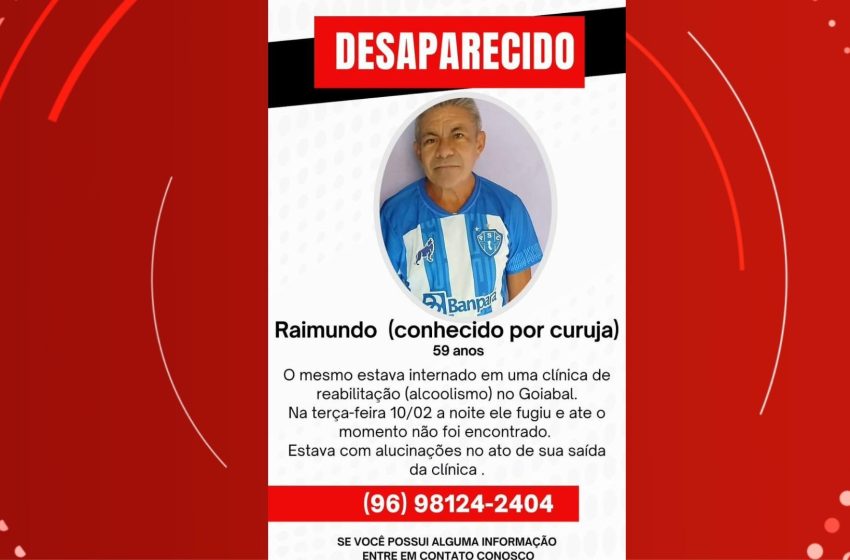  Paciente foge de clínica de reabilitação no Amapá durante surto; família pede ajuda