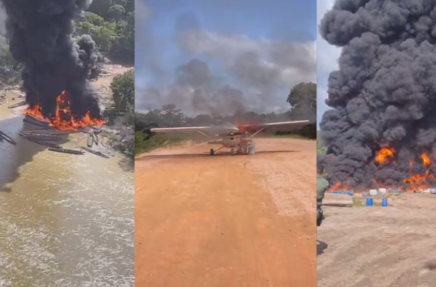  Ibama destrói avião e apreende ouro em operação contra garimpo ilegal na divisa do PA com AP