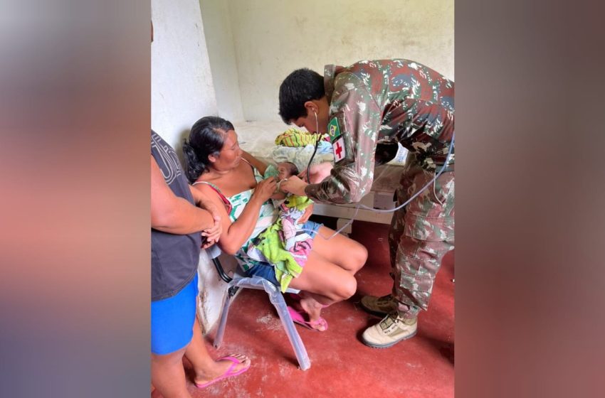  Emergência: Militares do Exército ajudam a salvar bebê indígena prematuro em aldeia isolada no PA