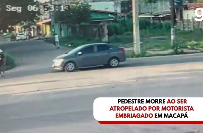  VÍDEO: pedestre morre ao ser atropelado por motorista embriagado em Macapá