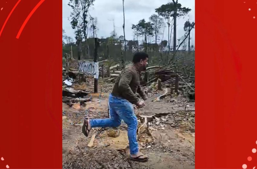  Ex-chefe de gabinete da Prefeitura de Oiapoque é flagrado correndo atrás de homem com facão; VÍDEO