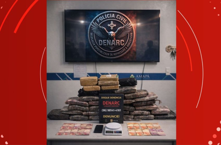  Polícia Civil prende homem por tráfico e apreende 33 kg de drogas em Macapá