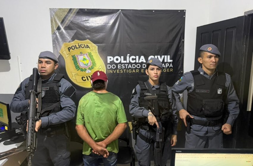  Homem é preso após invadir casa, ameaçar família e ferir filho com autismo no interior do AP