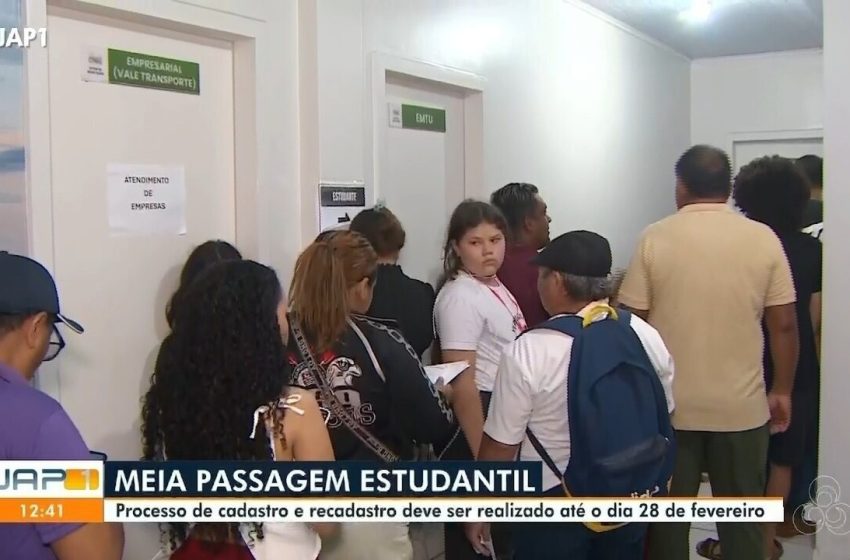  Prazo para cadastro e recadastro da meia-passagem estudantil é prorrogado em Macapá