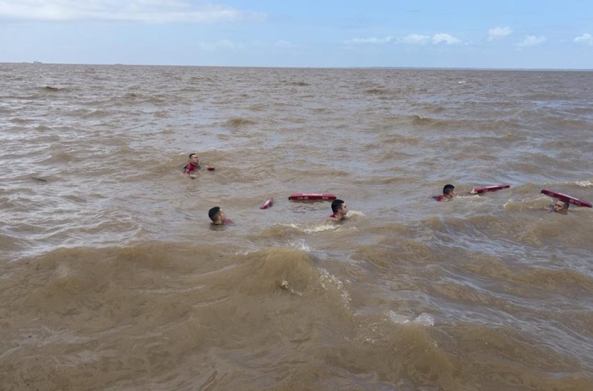  Homem se afoga na Rampa Náutica de Macapá e bombeiros fazem buscas no Rio Amazonas