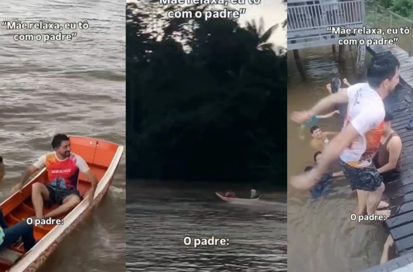  Vídeo de padre aventureiro diverte a web no Amapá