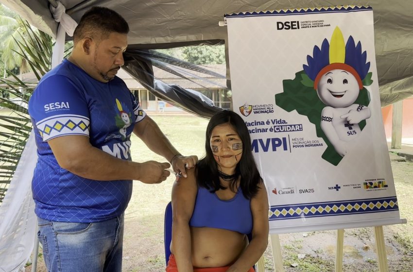  Campanha nacional de vacinação leva mais de 1 mil doses a povos indígenas no Amapá