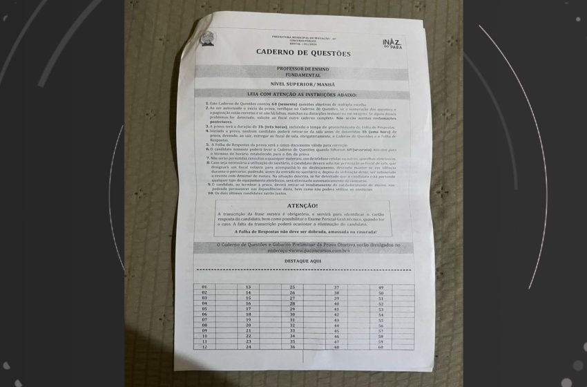  Candidatos denunciam falhas em concurso público de Mazagão: 'não teve transparência'