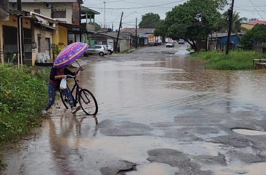  Chuvas fortes deixam 15 casas alagadas na Zona Sul de Macapá