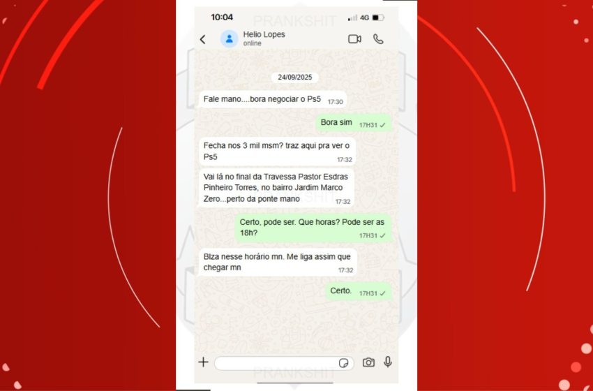  Homem anuncia produto nas redes sociais e é assaltado na hora da entrega no Amapá