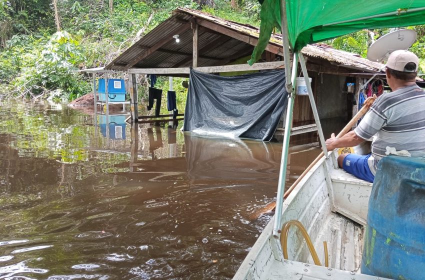  Cheia do rio Araguari atinge comunidades e sede do ICMBio no Amapá