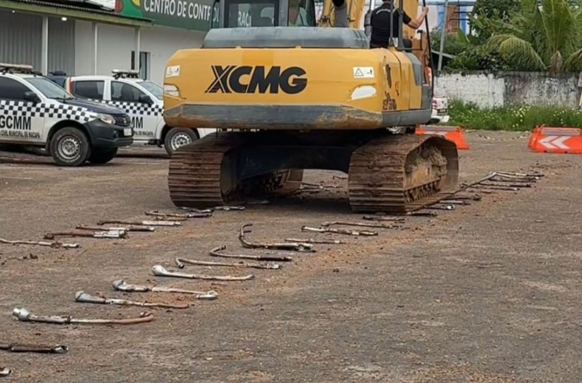  VÍDEO: descargas barulhentas são apreendidas e destruídas em Macapá