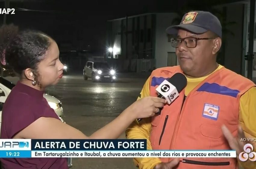  Rio atinge 2,06 metros e bairros entram em alerta em Laranjal do Jari, no sul do Amapá