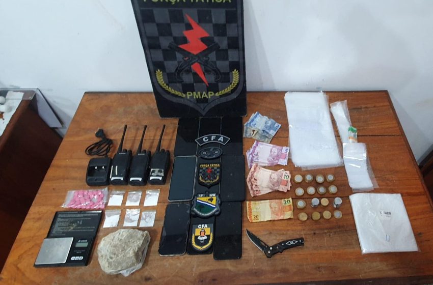  Cinco suspeitos de tráfico de drogas são presos em Macapá
