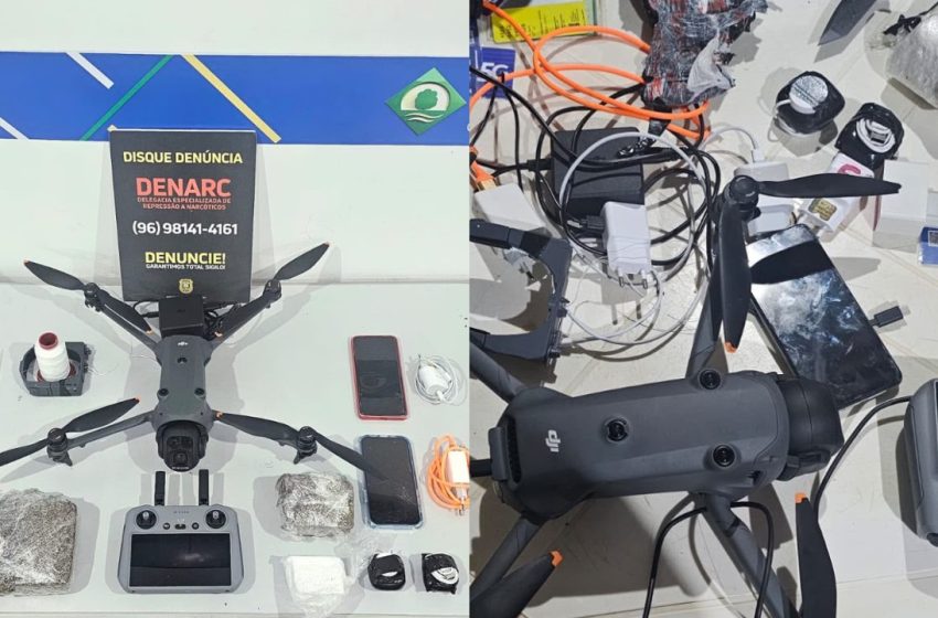  Suspeita de usar drone para enviar drogas ao Iapen é presa no Amapá