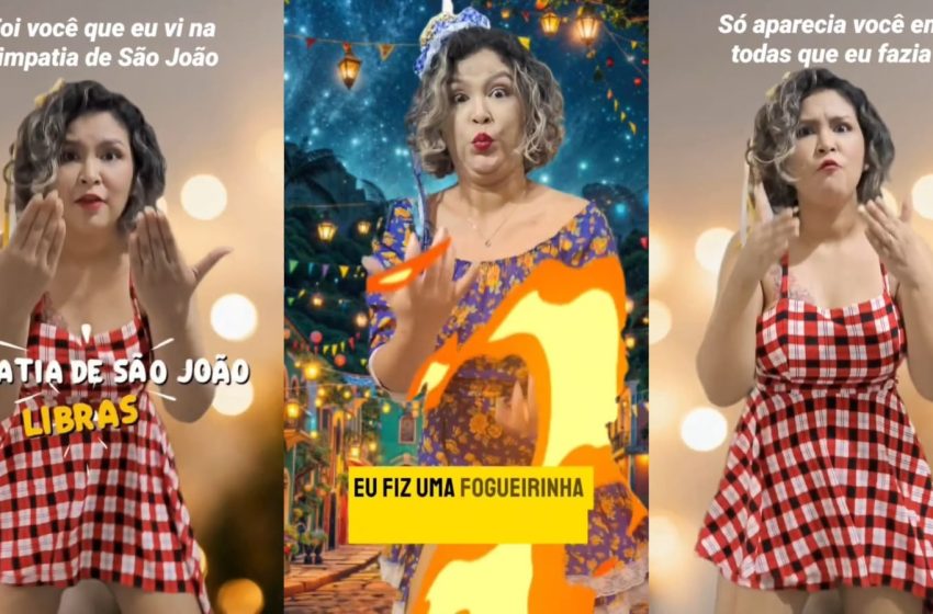  Intérprete de Libras do Amapá leva músicas de São João às redes sociais: ‘nossa identidade cultural’