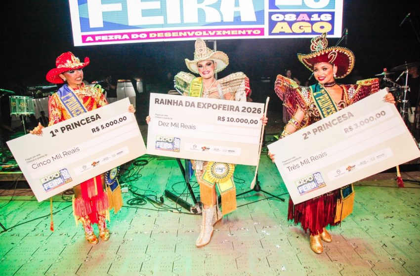  Iza Estrela é eleita Rainha da Expofeira do Amapá 2026